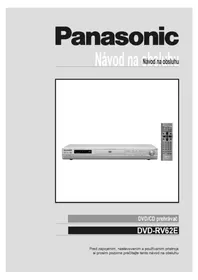 Návod PANASONIC DVD-RV62 Dvd prehrávač