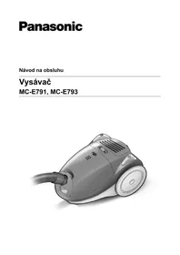 Návod PANASONIC MC-E793 Vysávač