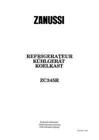Manuali ZANUSSI ZC345R Frigorifer