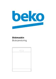 Bruksanvisning BEKO DUN 28320 X Diskmaskin