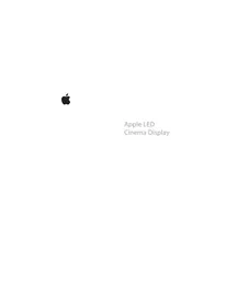 Brugsanvisning APPLE LED CINEMA DISPLAY Monitor