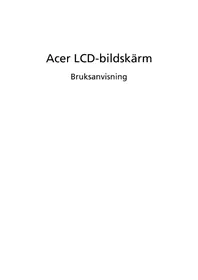 Bruksanvisning ACER KKA200HQ Skärm