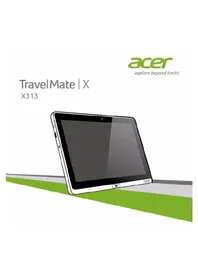 Bruksanvisning ACER TRAVELMATE X313-M Bärbar dator