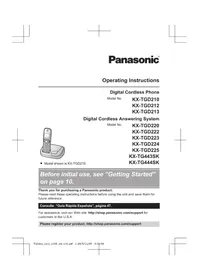 PANASONIC KX-TGD225 - Teléfono inalámbrico