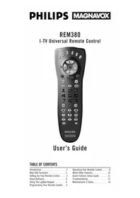 PHILIPS REM380 - Remote control