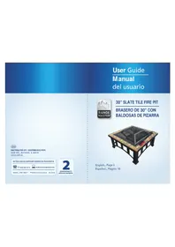 Ambiano 30" Slate Tile Fire Pit 2016 - Hoguera