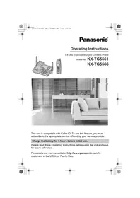 PANASONIC KX-TG5566 - Cordless phone