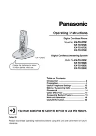 KX-TG1093E PANASONIC