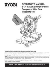 MS181 RYOBI