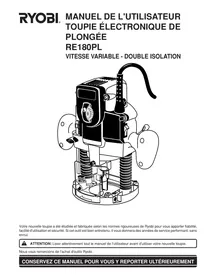 RYOBI RE180PL - Défonceuse