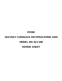RYOBI RJC180 - Scie électrique sans fil