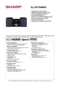 SHARP XL-DV75HMKII - Enceinte Bluetooth