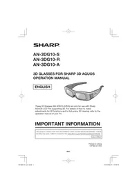 SHARP AN-3DG10A - Accessoire pour téléviseur