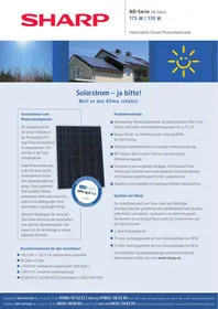 SHARP ND-170 - Solarmodul