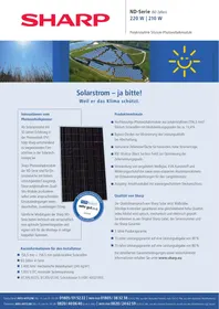 SHARP ND-220 - Solarmodul
