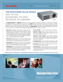 SHARP PG-A10X - Vidéoprojecteur