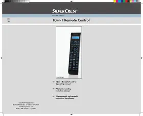 SFB 10.1 A1 10-IN-1 REMOTE CONTROL SILVERCREST