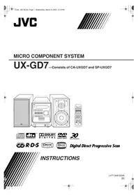 JVC UX-GD7 - Audio System