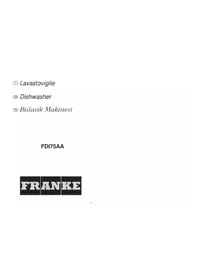 FRANKE FDI 75 AA - Bulaşık makinesi