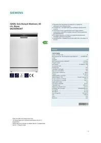 SIEMENS SN25EW63KT - Bulaşık makinesi