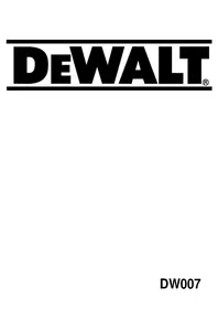 DEWALT DW007K - Säge