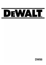 DEWALT DW86 - Saha