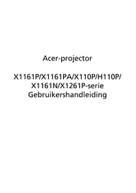Handleiding ACER D111 Projector