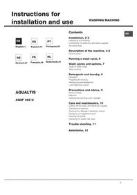 HOTPOINT Aqualtis AQ8F 492 U - Wasmachine