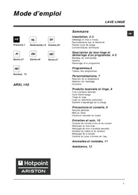 Bruksanvisning HOTPOINT MAXI ARXL 145 Tvättmaskin