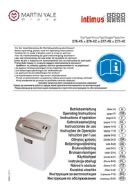 Használati útmutató Intimus 32 SC2 Iratmegsemmisítő