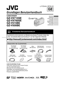 Инструкция JVC EVERIO GZ-VX700SE видеокамера
