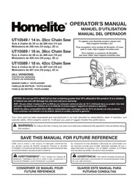 Notice HOMELITE UT10640 Scie