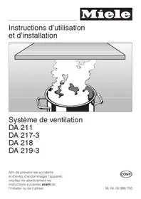 MIELE DA 218 - Système de ventilation