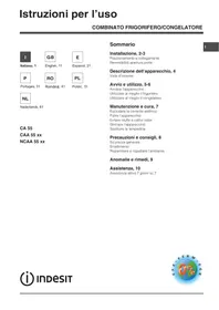 INDESIT NCAA 55,  NCAA 55 K - Frigorífico combinado