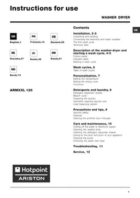 HOTPOINT ARMXXL 125 - Washer dryer