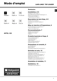 HOTPOINT AVTXL 120 - Mosógép