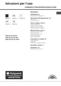 HOTPOINT BCB 333 AA VE I S/HA - Kombinovaná lednice