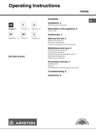 HOTPOINT BO 2320 A N I EU - Inbouwoven