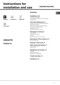 HOTPOINT AQS82D 29 EU/A - Práčka