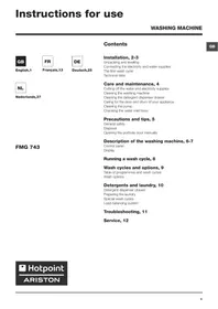 HOTPOINT FMG 743 SK - Inbouwoven