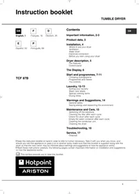 HOTPOINT TCF 87B 6PY1 - Secador de roupa