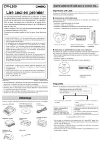 CASIO CW-L300RTF - Imprimante thermique