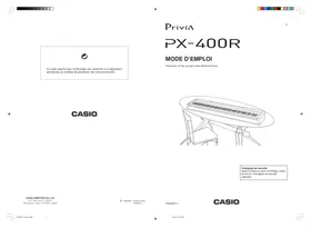 CASIO PX-400R - Piano numérique