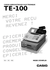 CASIO TE-100 - Caisse enregistreuse