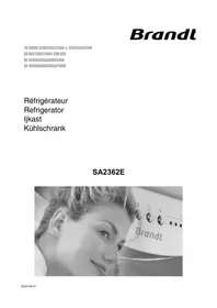 Bedienungsanleitung BRANDT SA2362E Kühlschrank