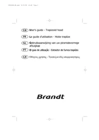 Handleiding BRANDT ADW229W Afzuigkap