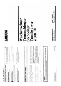 ZANUSSI Z 300 CD - Sèche-linge