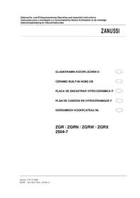 ZANUSSI ZGRX 2504-7 - Fogão