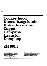 ZANUSSI Zh 6024 - Hotte aspirante