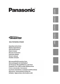 Használati útmutató PANASONIC NN-CT850W Mikrohullámú sütő